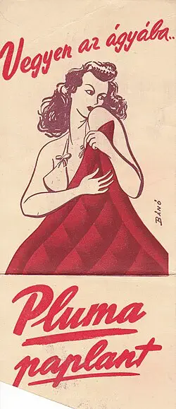 bedding advertisement of Pluma