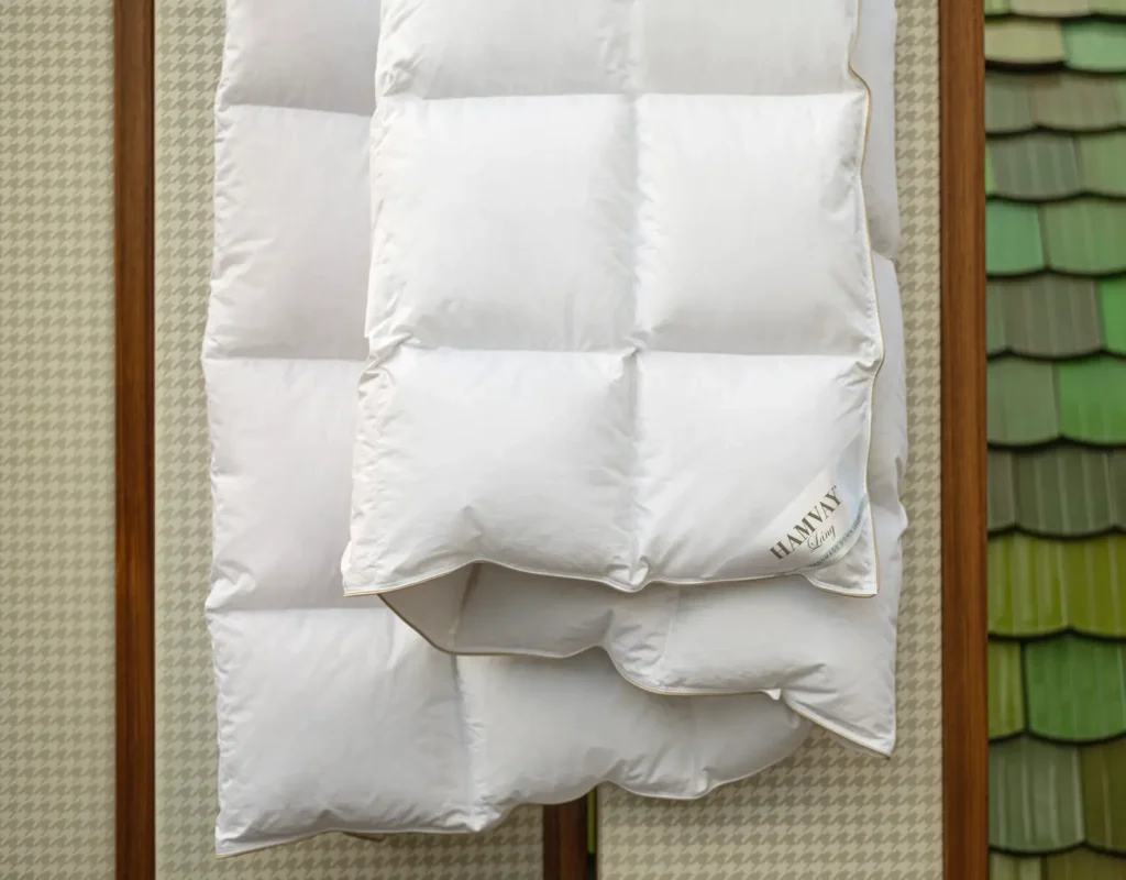 baffle construction of a down comforter